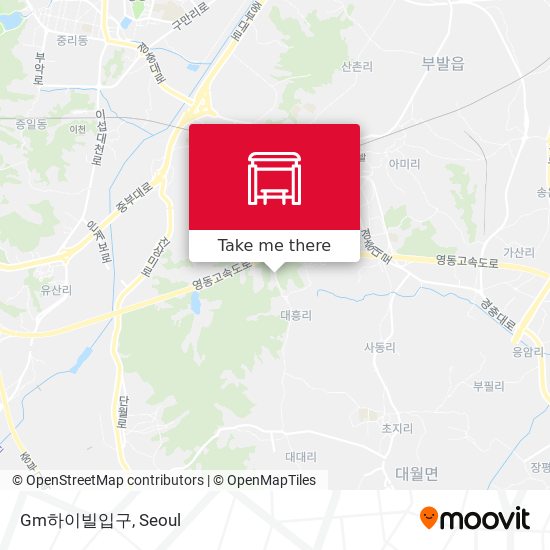 Gm하이빌입구 map