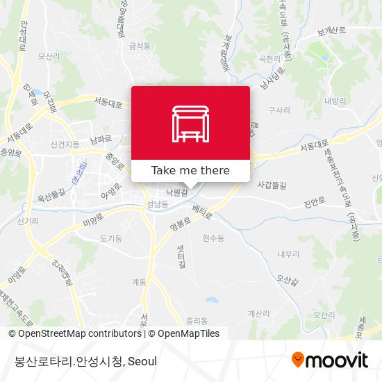 봉산로타리.안성시청 map