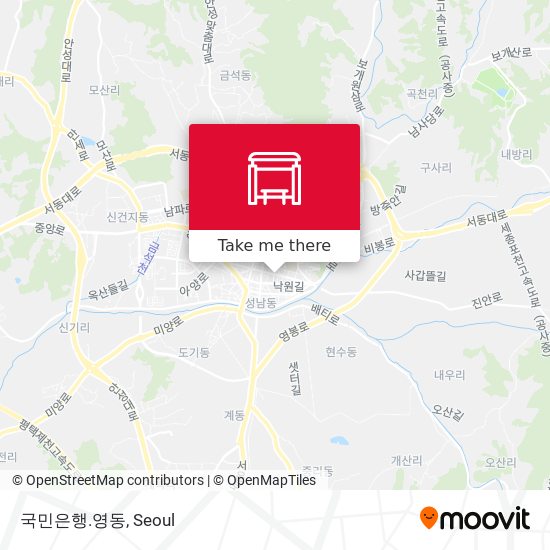 국민은행.영동 map