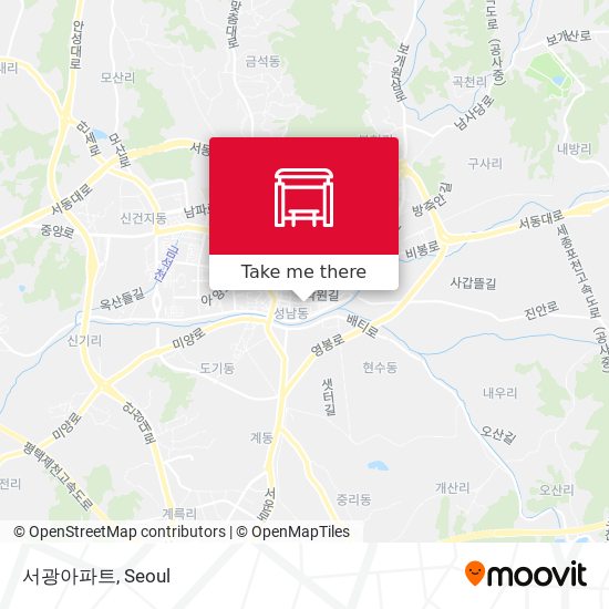 서광아파트 map