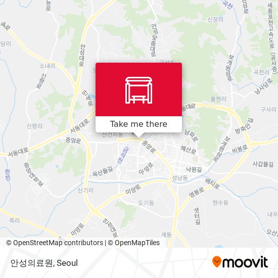 안성의료원 map