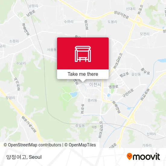 양정여고 map