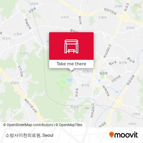 소방서이천의료원 map