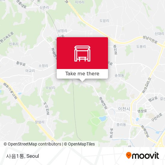 사음1통 map