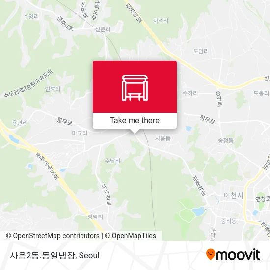 사음2동.동일냉장 map