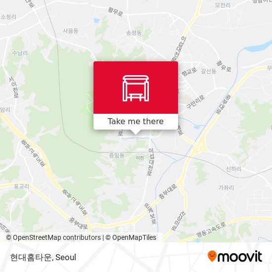 현대홈타운 map