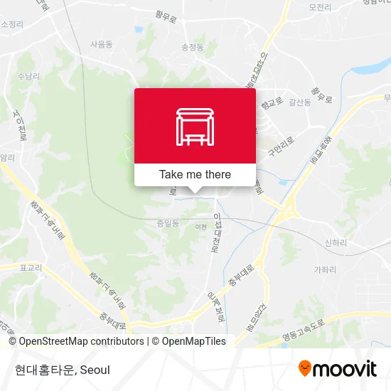 현대홈타운 map