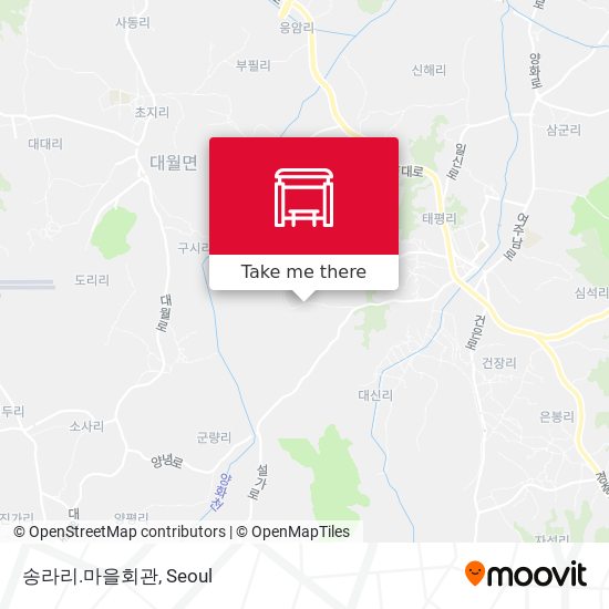 송라리.마을회관 map