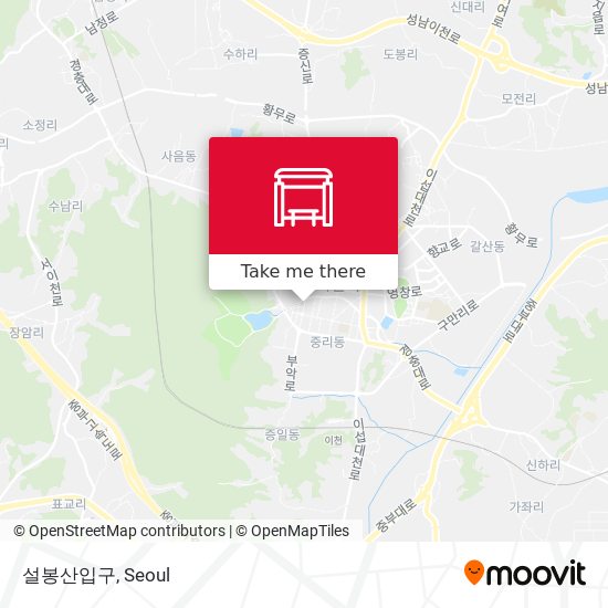 설봉산입구 map