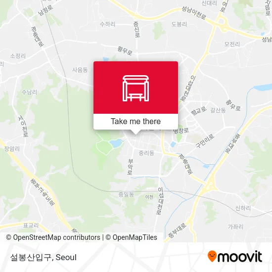 설봉산입구 map