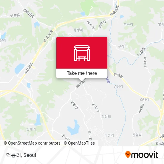 덕봉리 map