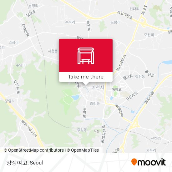 양정여고 map