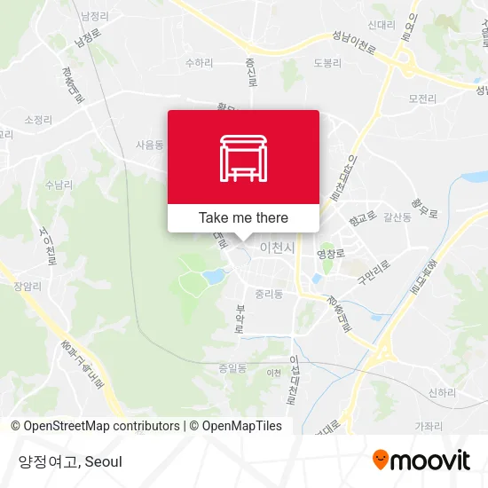 양정여고 map