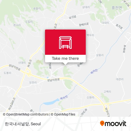 한국내셔널앞 map