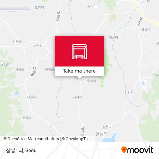 상봉1리 map