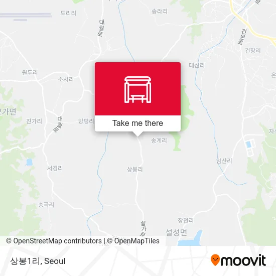 상봉1리 map