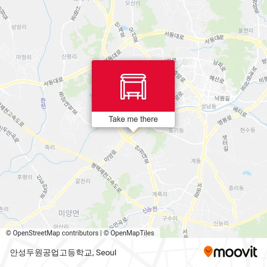 안성두원공업고등학교 map