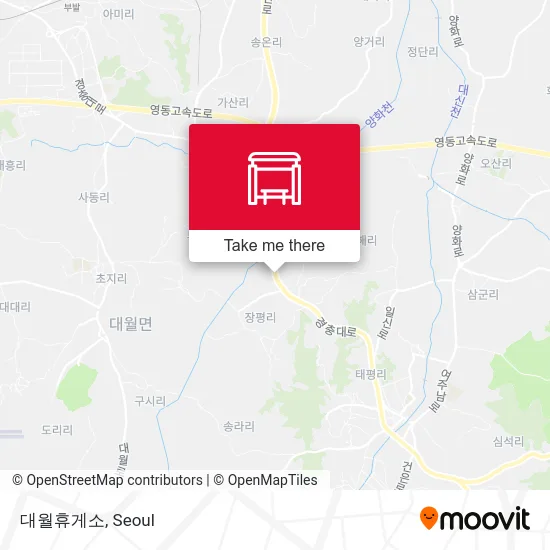 대월휴게소 map