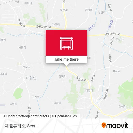 대월휴게소 map