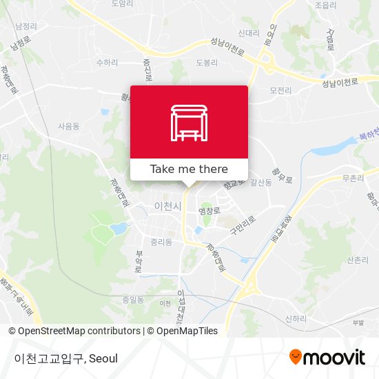 이천고교입구 map