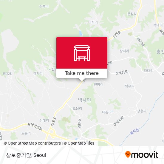 삼보중기앞 map