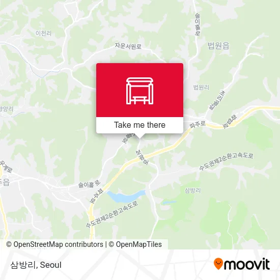 삼방리 map