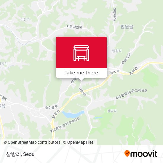 삼방리 map
