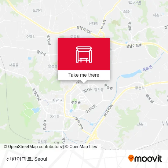 신한아파트 map