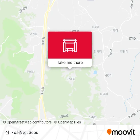 산내리종점 map