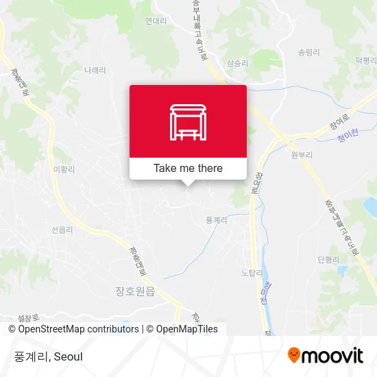 풍계리 map