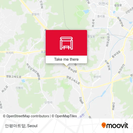 안평마트앞 map