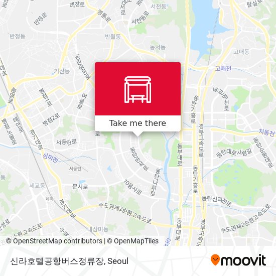 신라호텔공항버스정류장 map