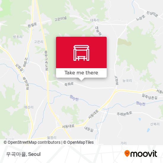 우곡마을 map