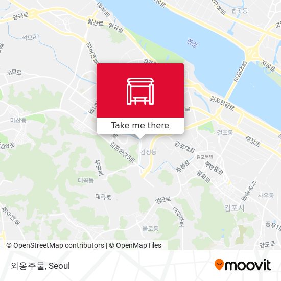 외옹주물 map