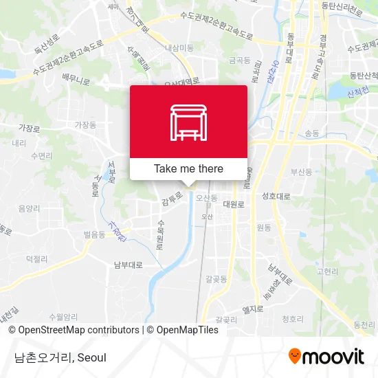 남촌오거리 map