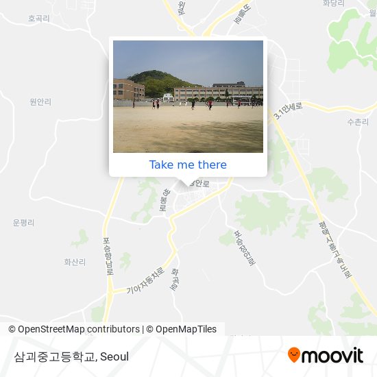 삼괴중고등학교 map