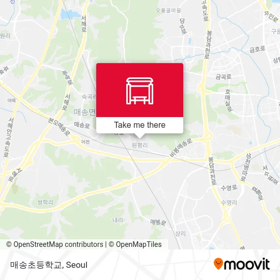 매송초등학교 map