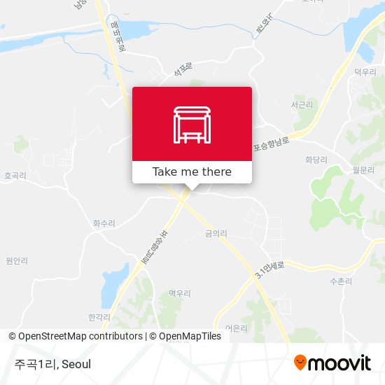 주곡1리 map