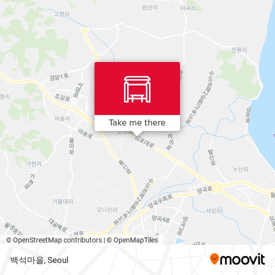 백석마을 map