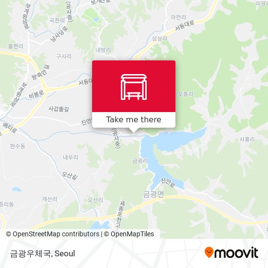 금광우체국 map