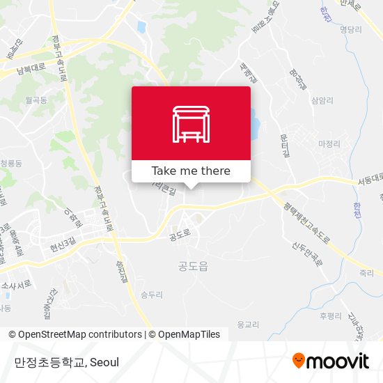 만정초등학교 map