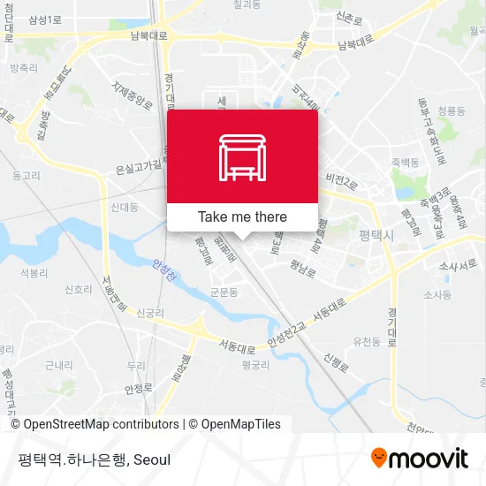 평택역.하나은행 map