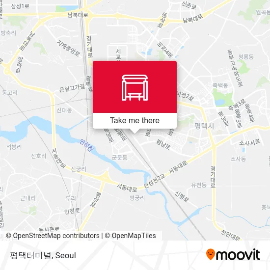 평택터미널 map
