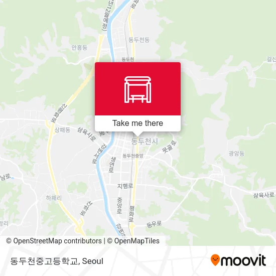 동두천중고등학교 map
