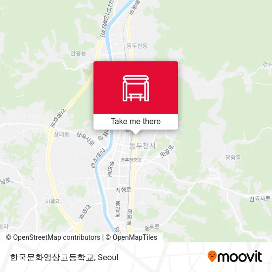 한국문화영상고등학교 map