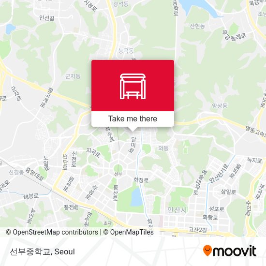선부중학교 map