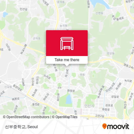 선부중학교 map
