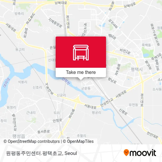 원평동주민센터.평택초교 map