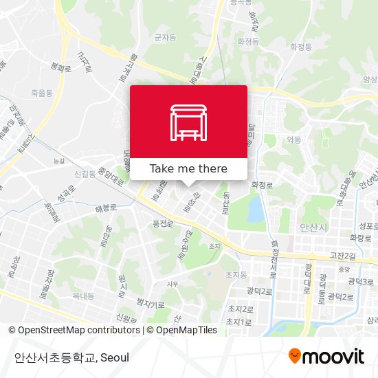 안산서초등학교 map