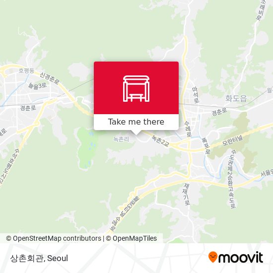 상촌회관 map